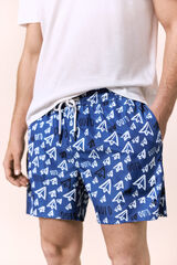 OOTO Fato de banho estampado logo OOTO Azul