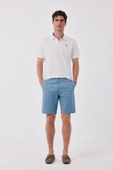 Cortefiel Printed regular Bermuda shorts Blue