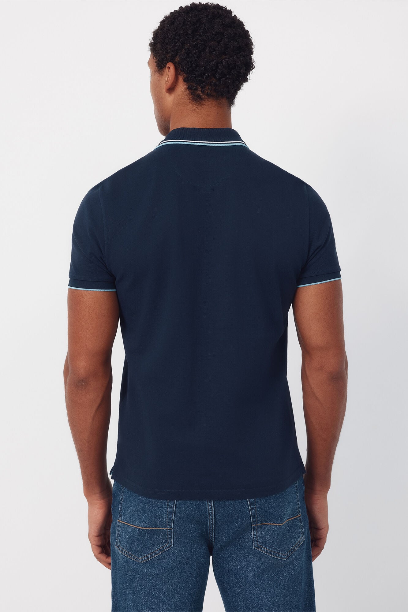 Cortefiel Polo con tips Azul marino