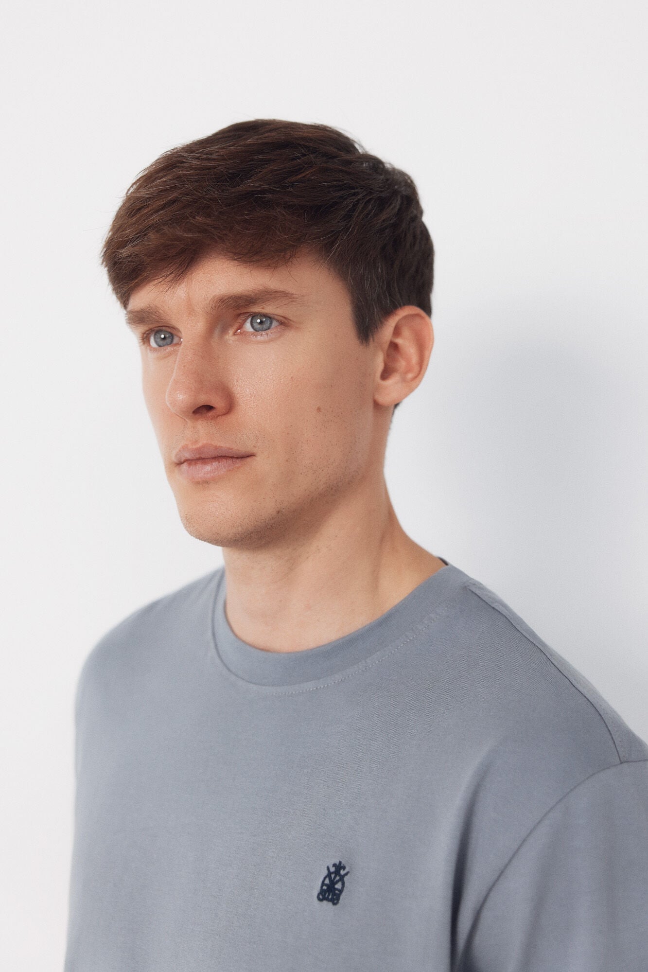 Cortefiel Basic T-shirt Grey