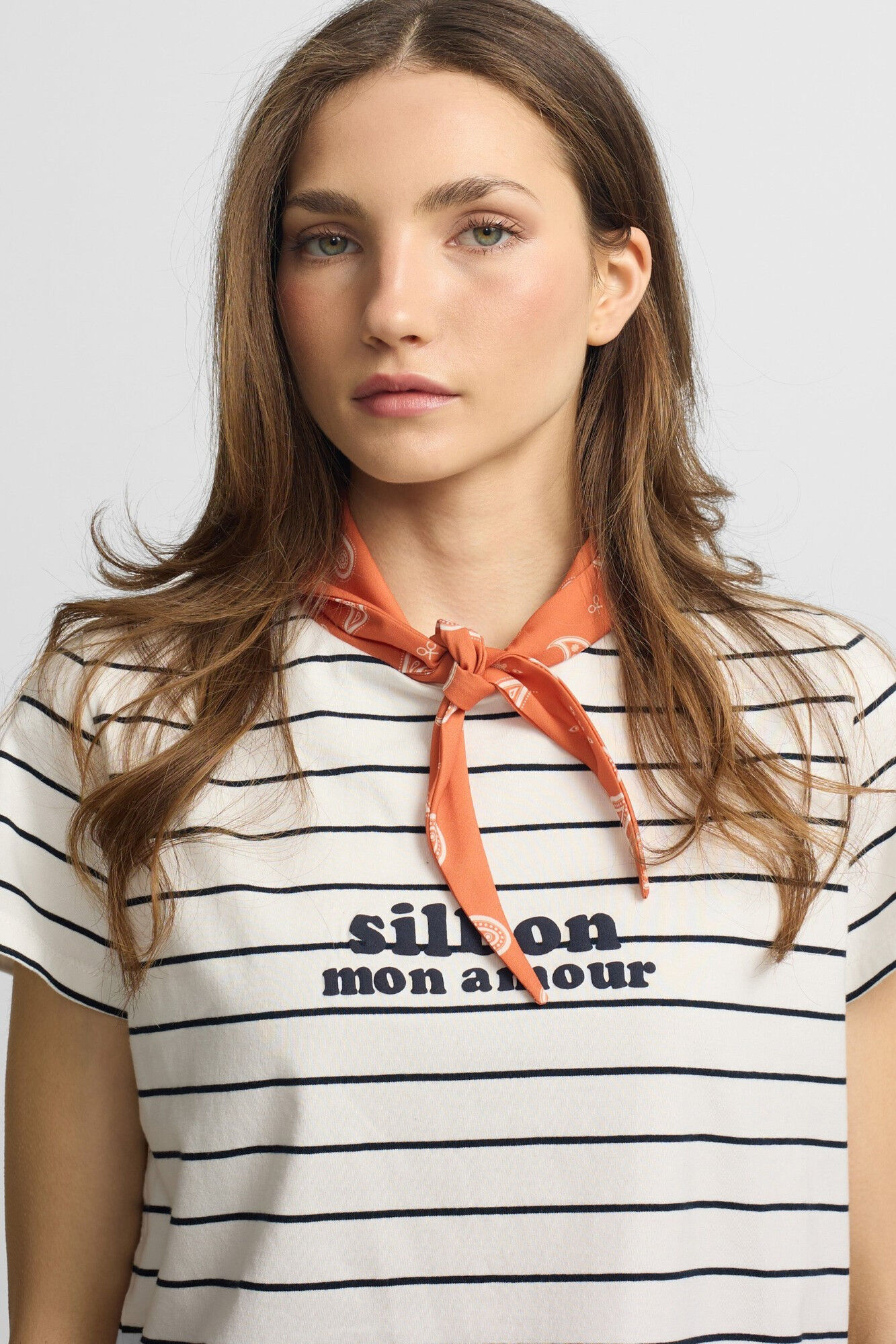 Silbon Camiseta woman aplique silbon bandana