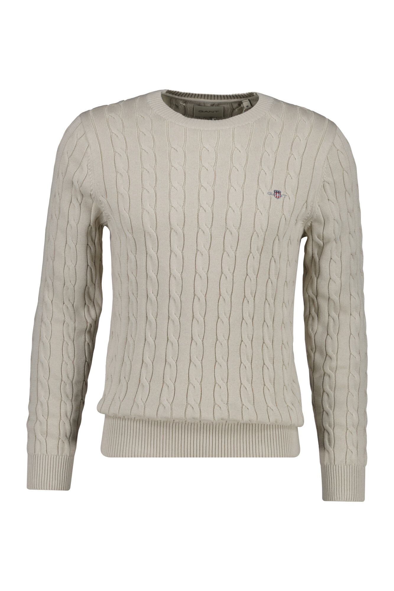 Gant Camisola de gola redonda Tostado