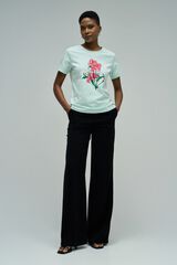 Salsa Jeans T-shirt estampada com logo Verde