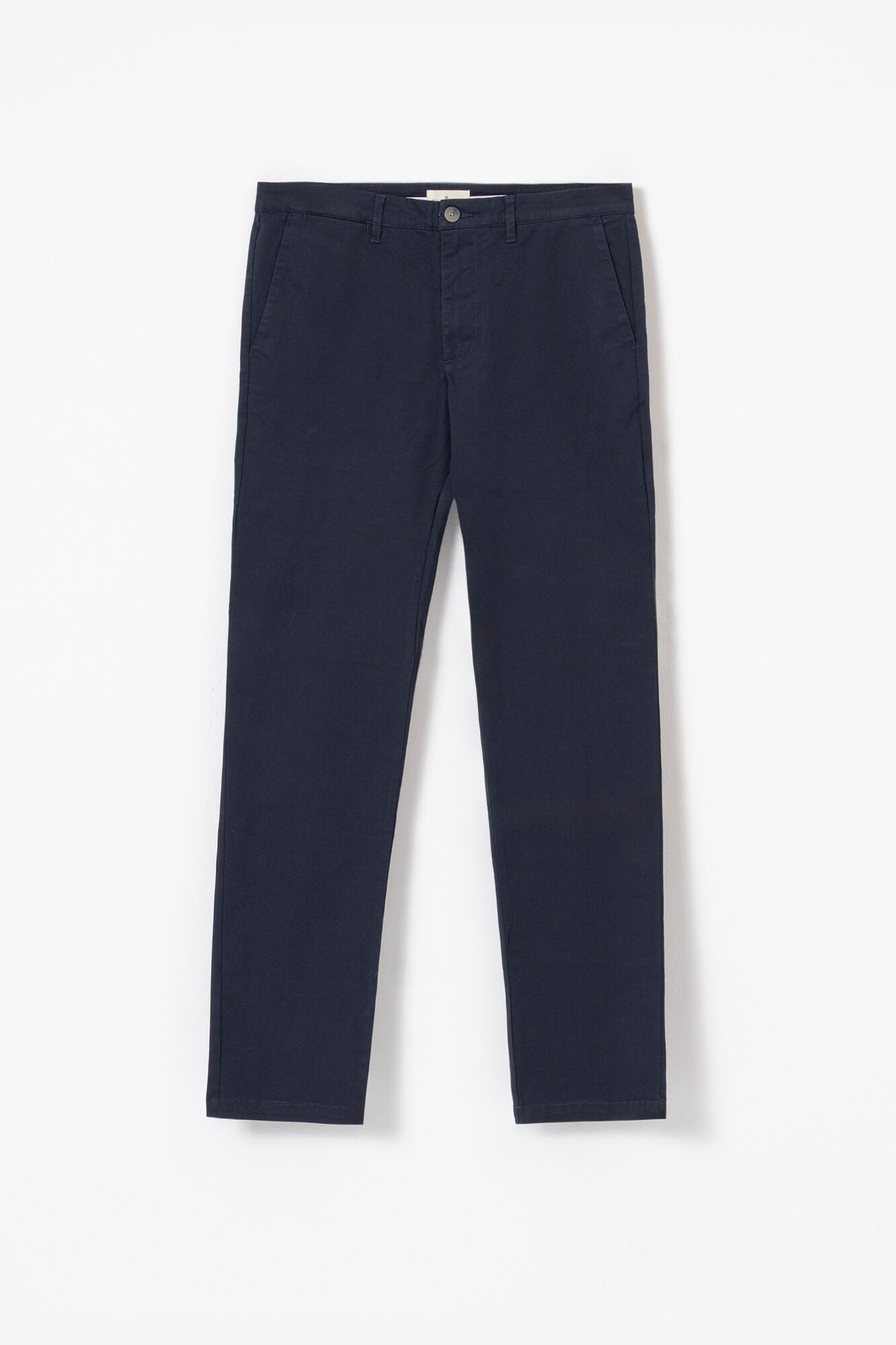 PuroEGO Cal&ccedil;as chino em algod&atilde;o slim fit Azul