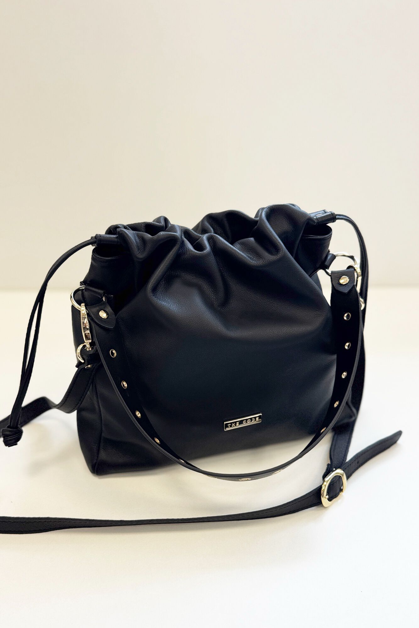 The Code Mala Pouch em pele Preto
