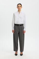 Selected Camisa lisa slim fit Branco