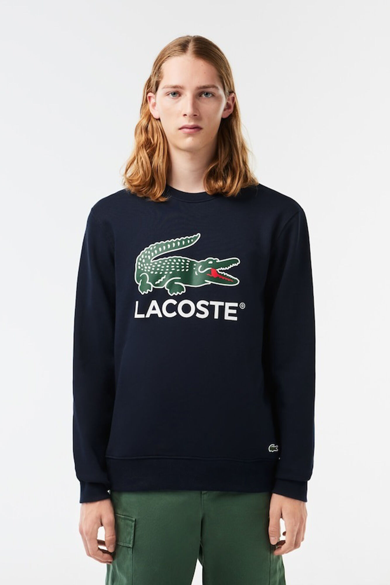 Lacoste Sudadera Lacoste en felpa de algod&oacute;n de corte cl&aacute;sico