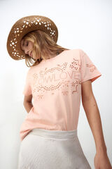 Slowlove Camiseta bordado Vermelho