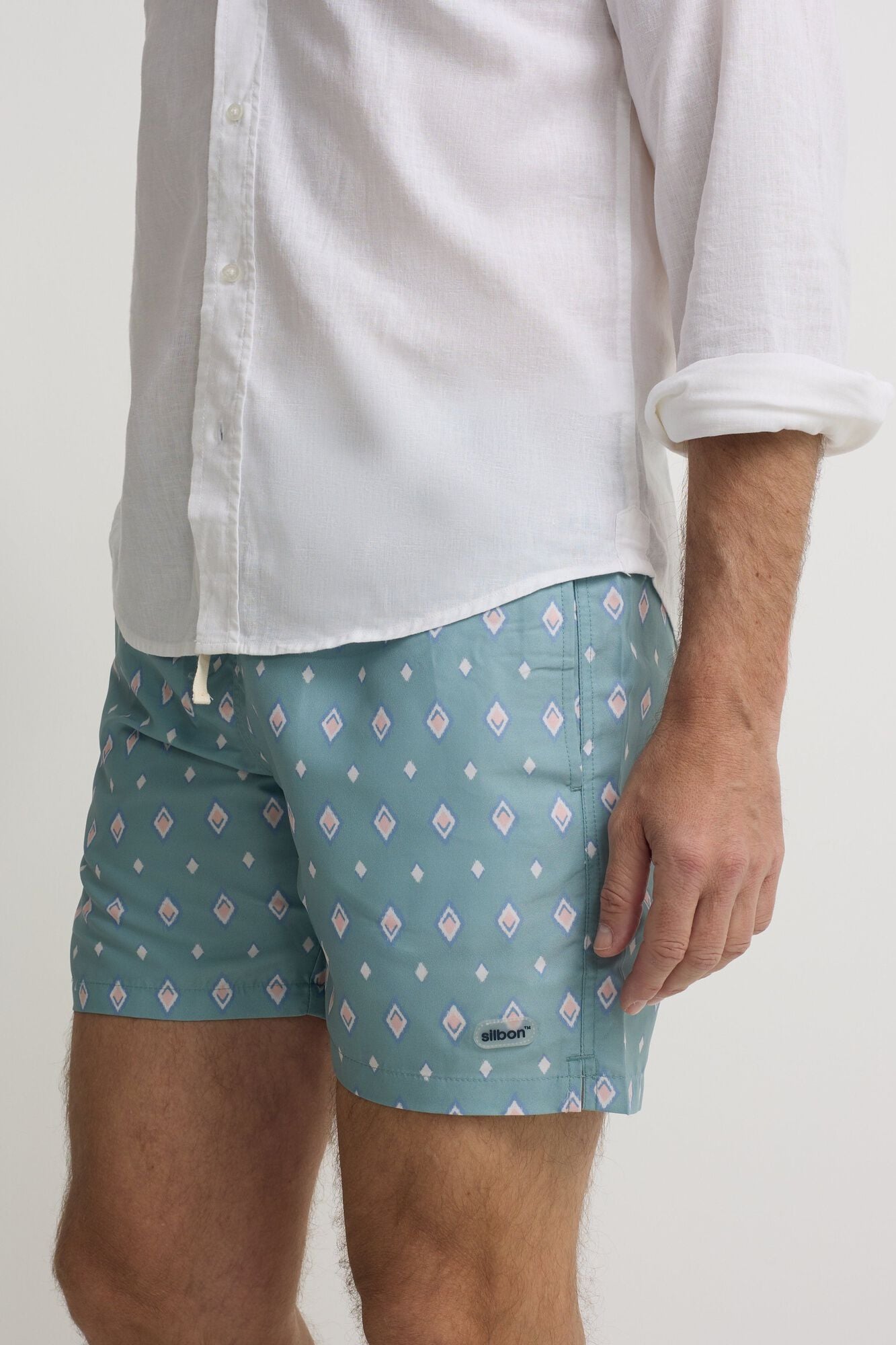 Silbon Diamond print swimwear SB
