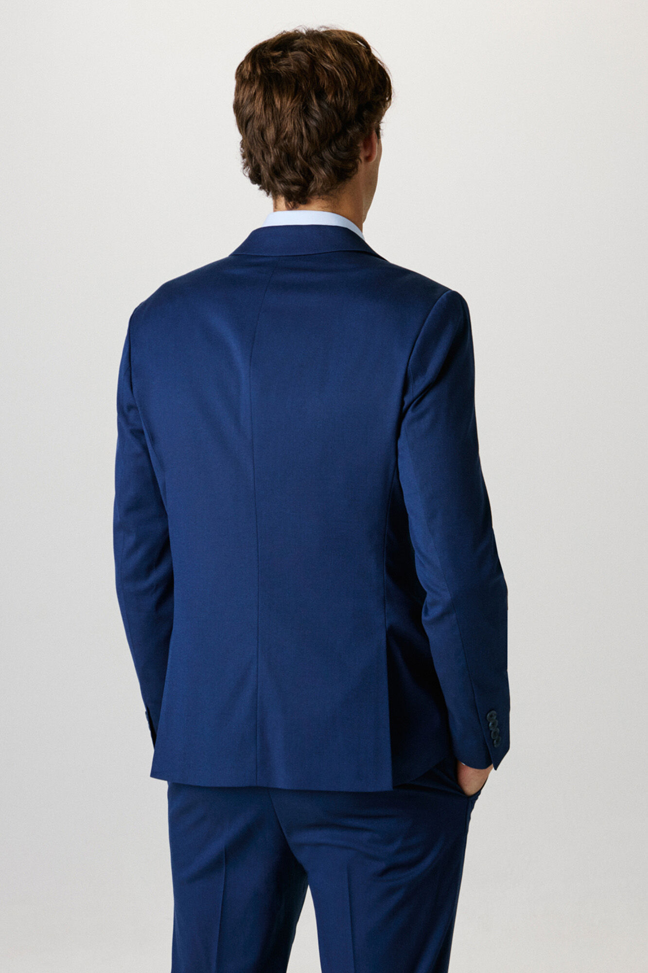 Selected Blazer de fato Slim Fit confecionado com materiais reciclados. Azul