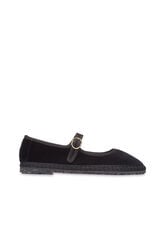 Flabelus Velvet Mary Jane Black