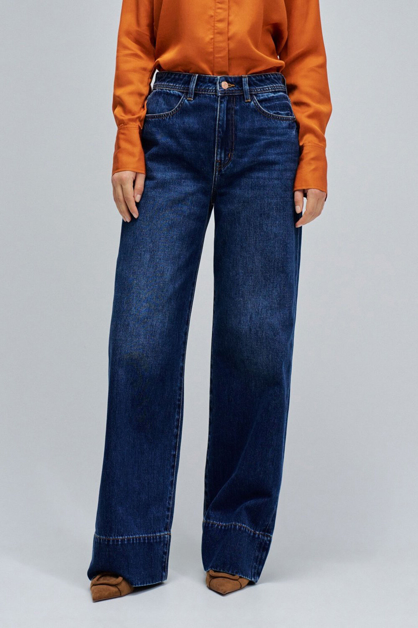 Salsa Jeans Wide-leg jeans with high hem