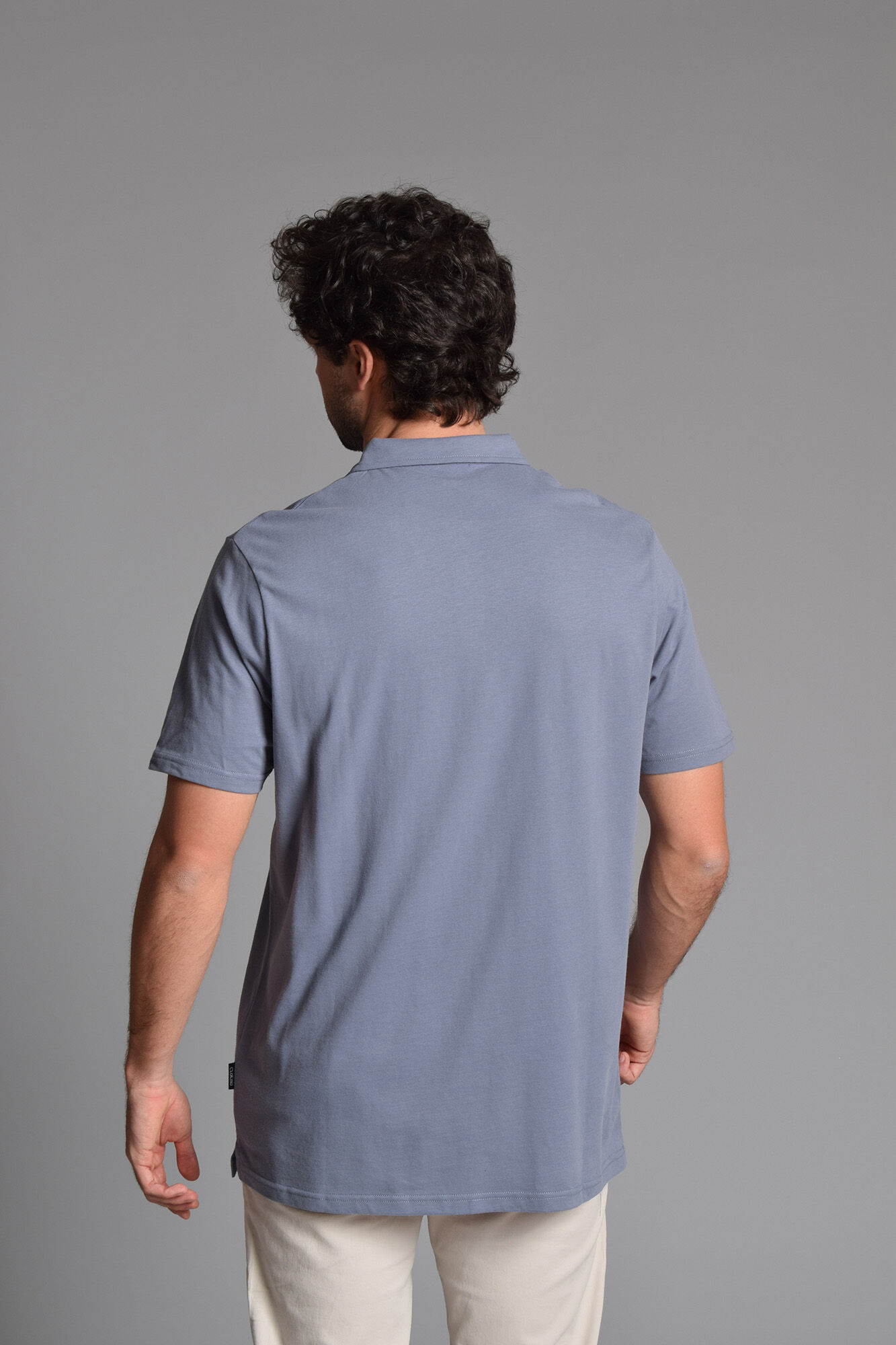 Cloking Polo algod&atilde;o lavado Azul