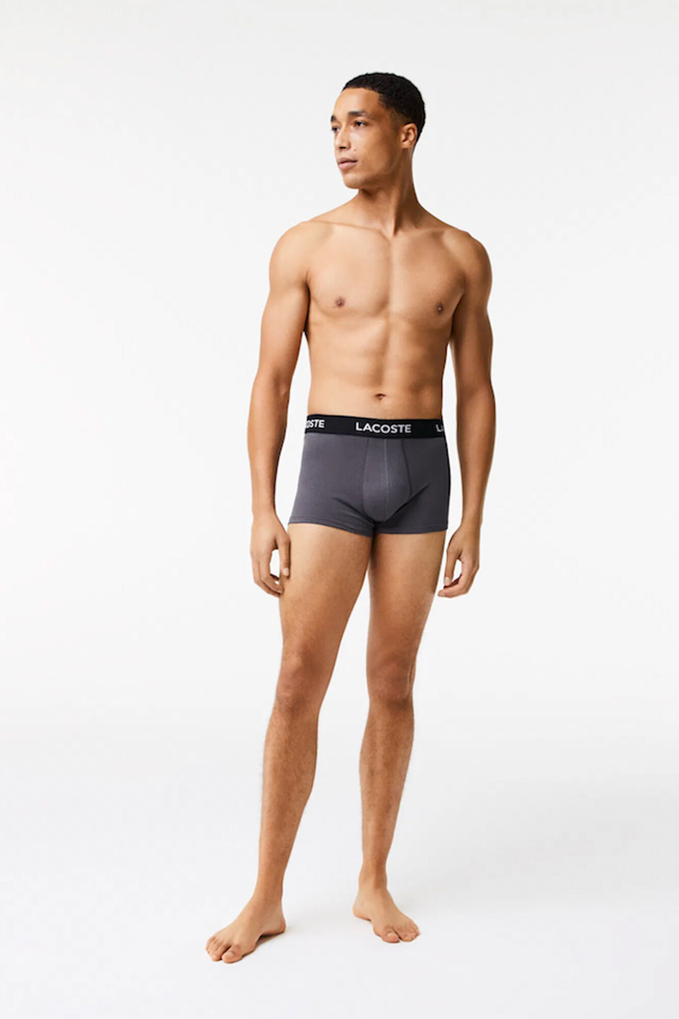 Lacoste Pack de 3 calzoncillos de algod&oacute;n el&aacute;stico
