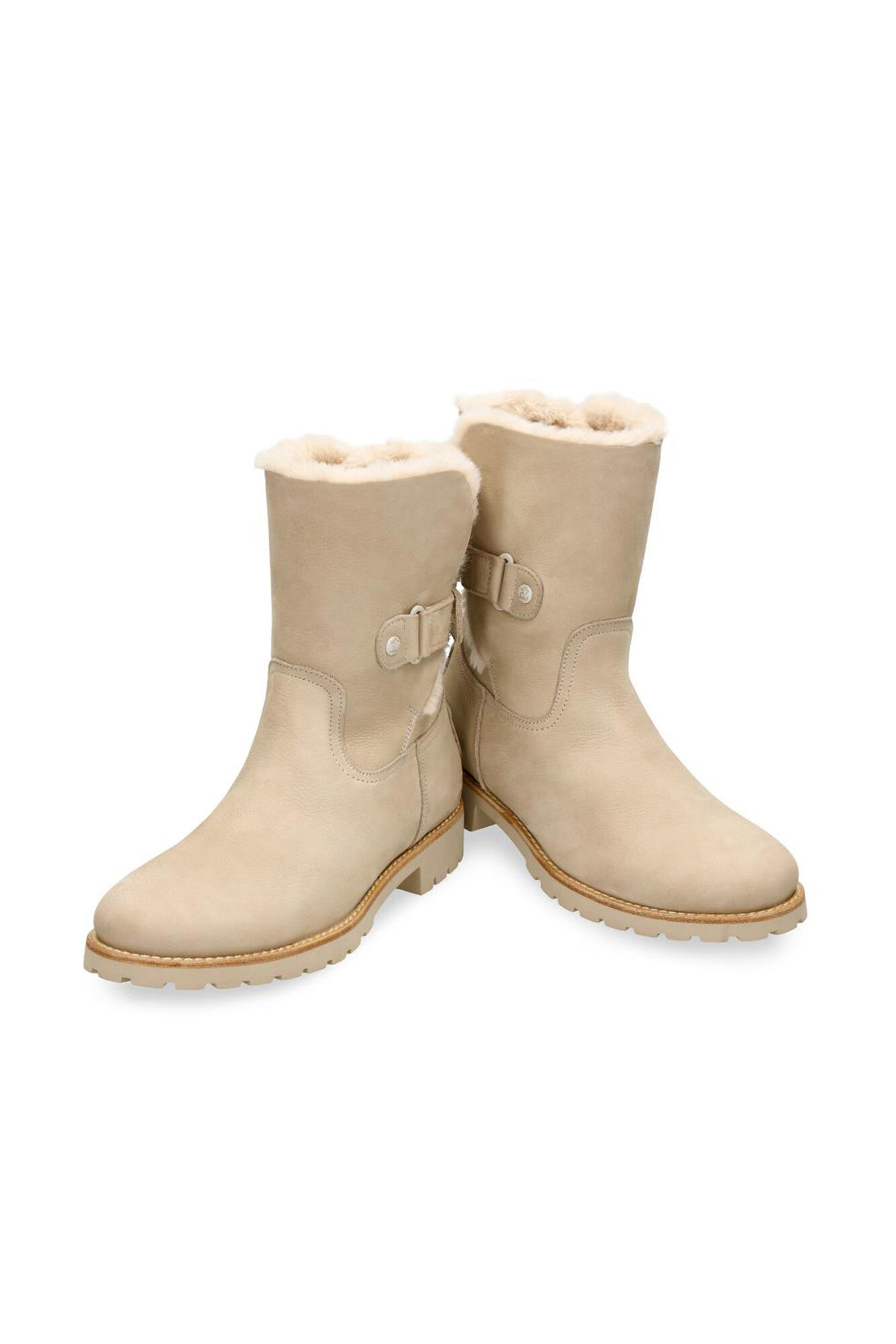 Panama Jack Bota feminina baixa Tostado