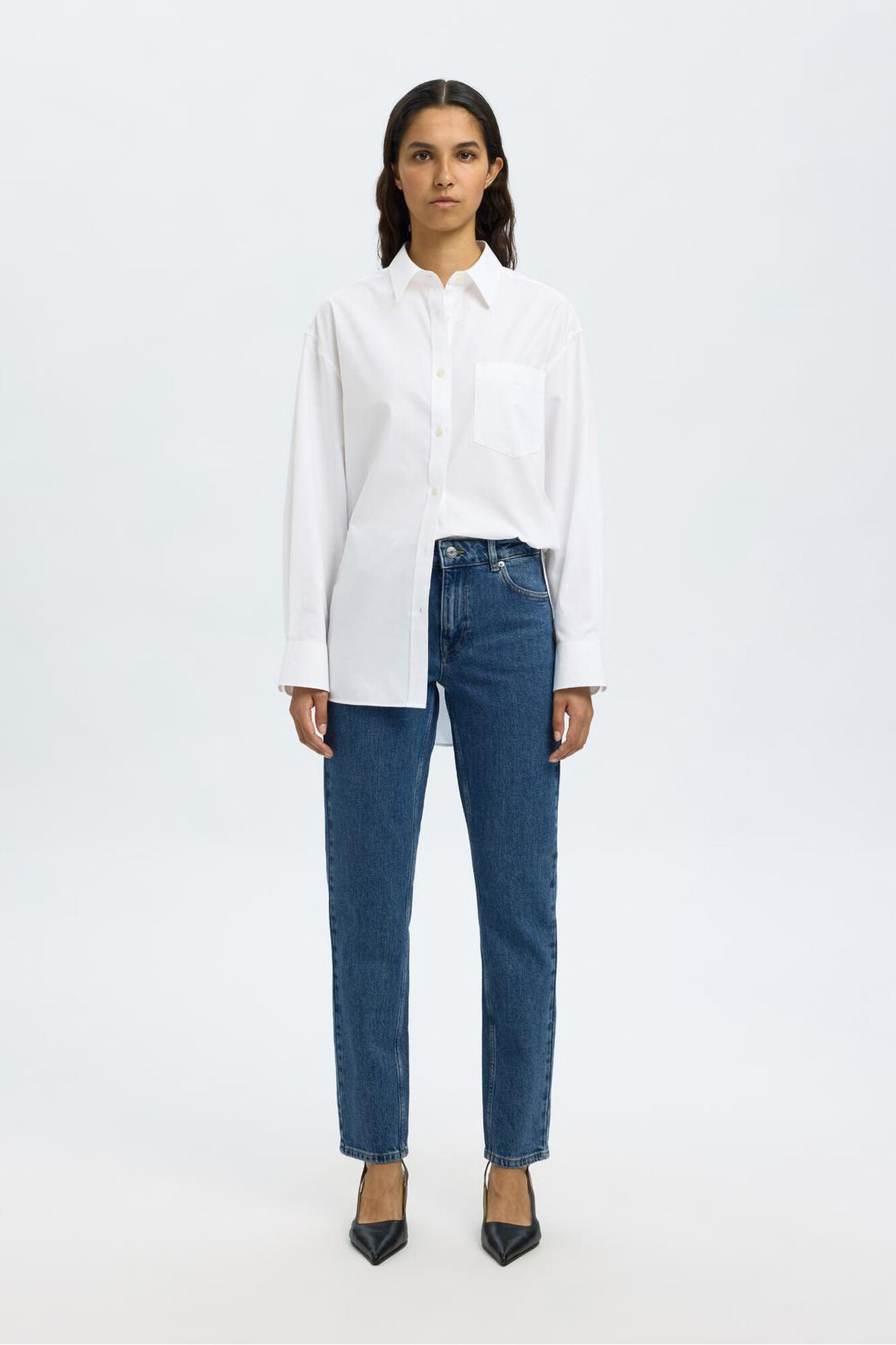 Selected Cal&ccedil;a jeans Slim Fit.