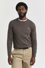 Gant Round neck jumper Dark brown