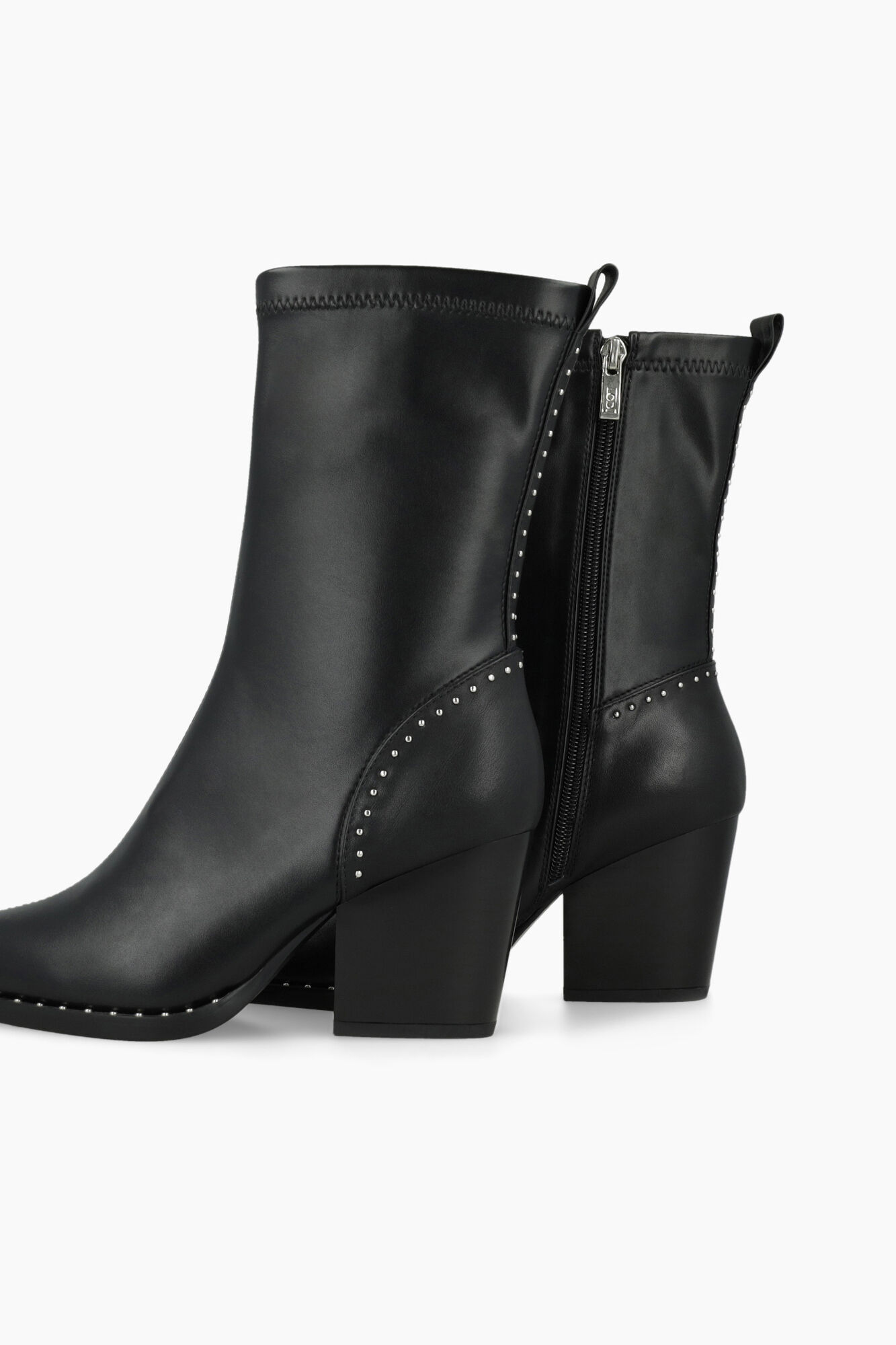 Lodi Cowboy-style heeled ankle boots Black