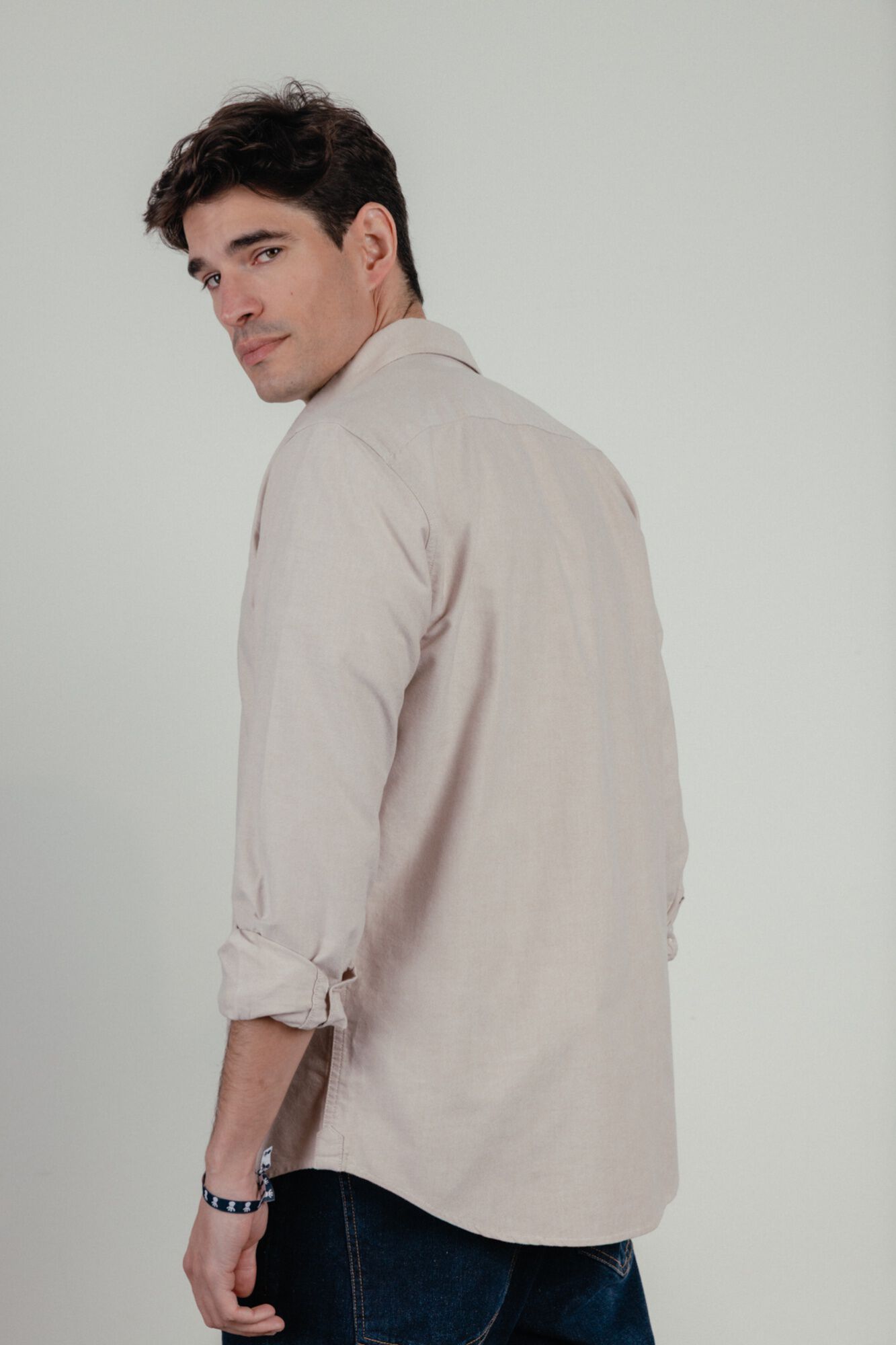 elPulpo Casual oxford shirt Brown