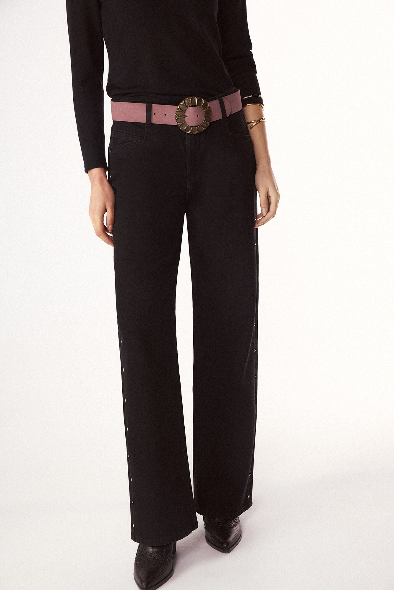 Slowlove Studded jeans Black