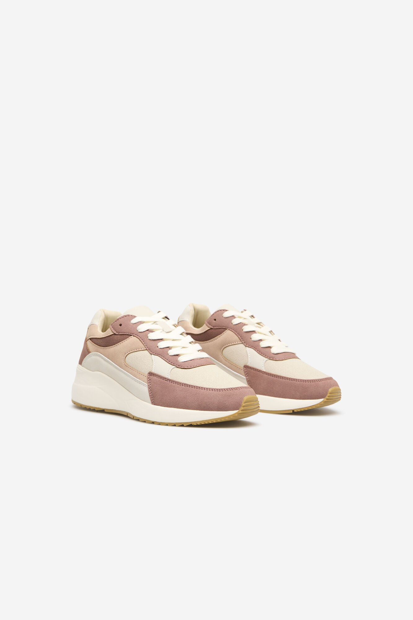 Cortefiel Zapatilla suela gruesa Rosa