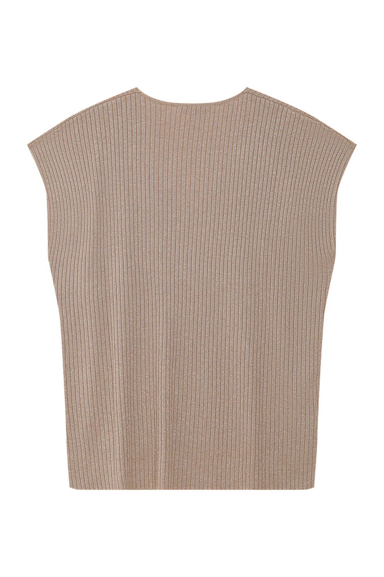 Grace & Mila Top de malha Lurex Tostado