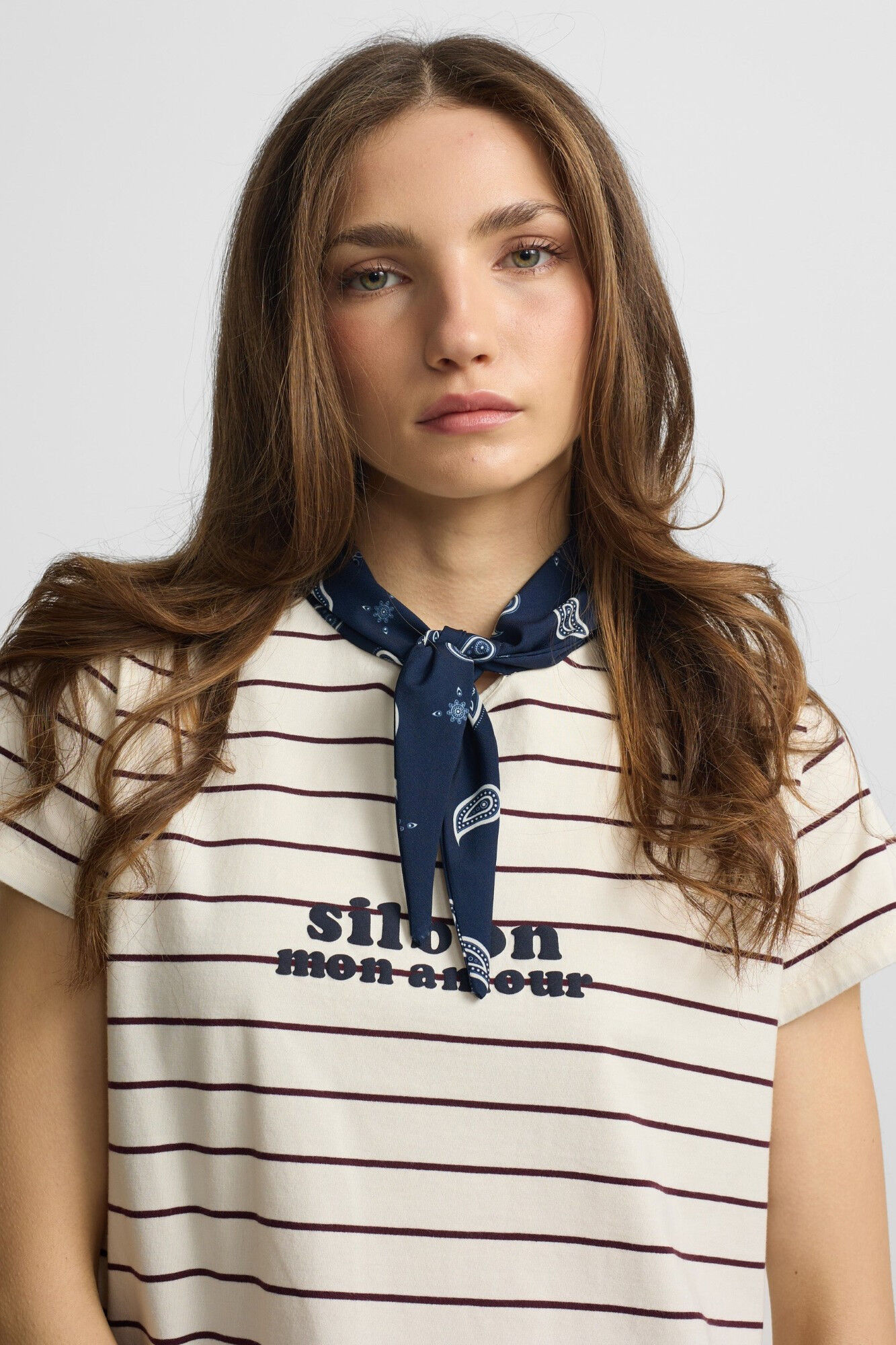 Silbon Camiseta woman aplique silbon bandana