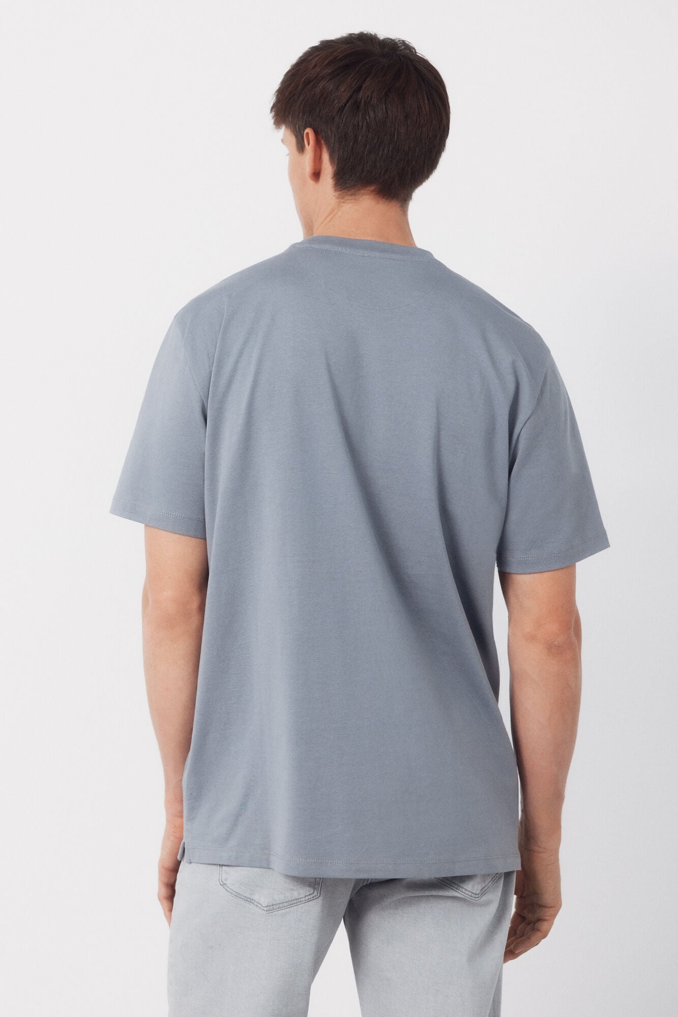 Cortefiel Basic T-shirt Grey