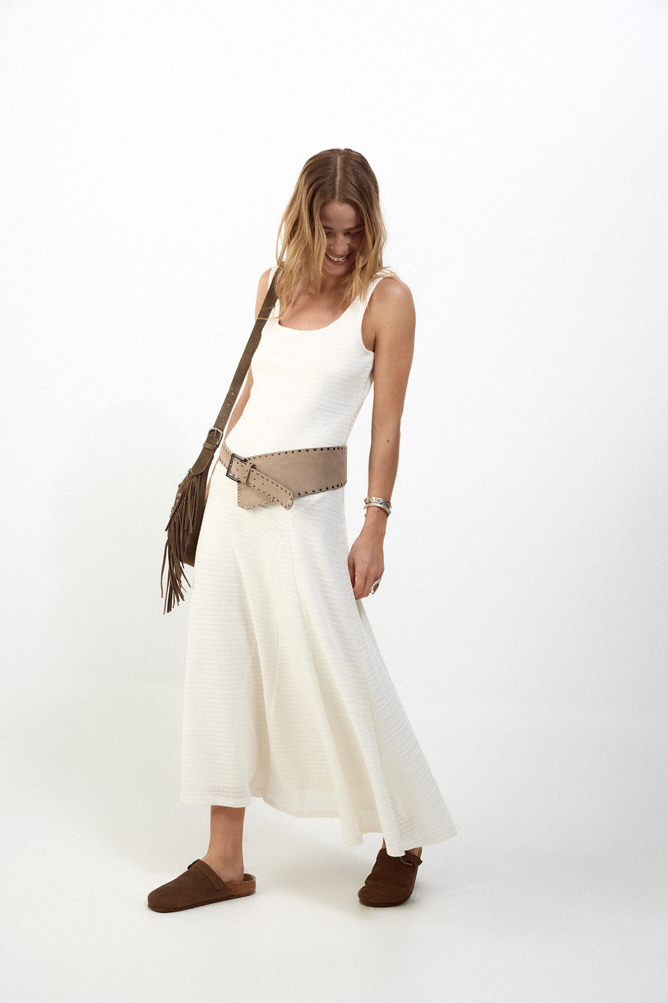 Slowlove Vestido tirantes estructura