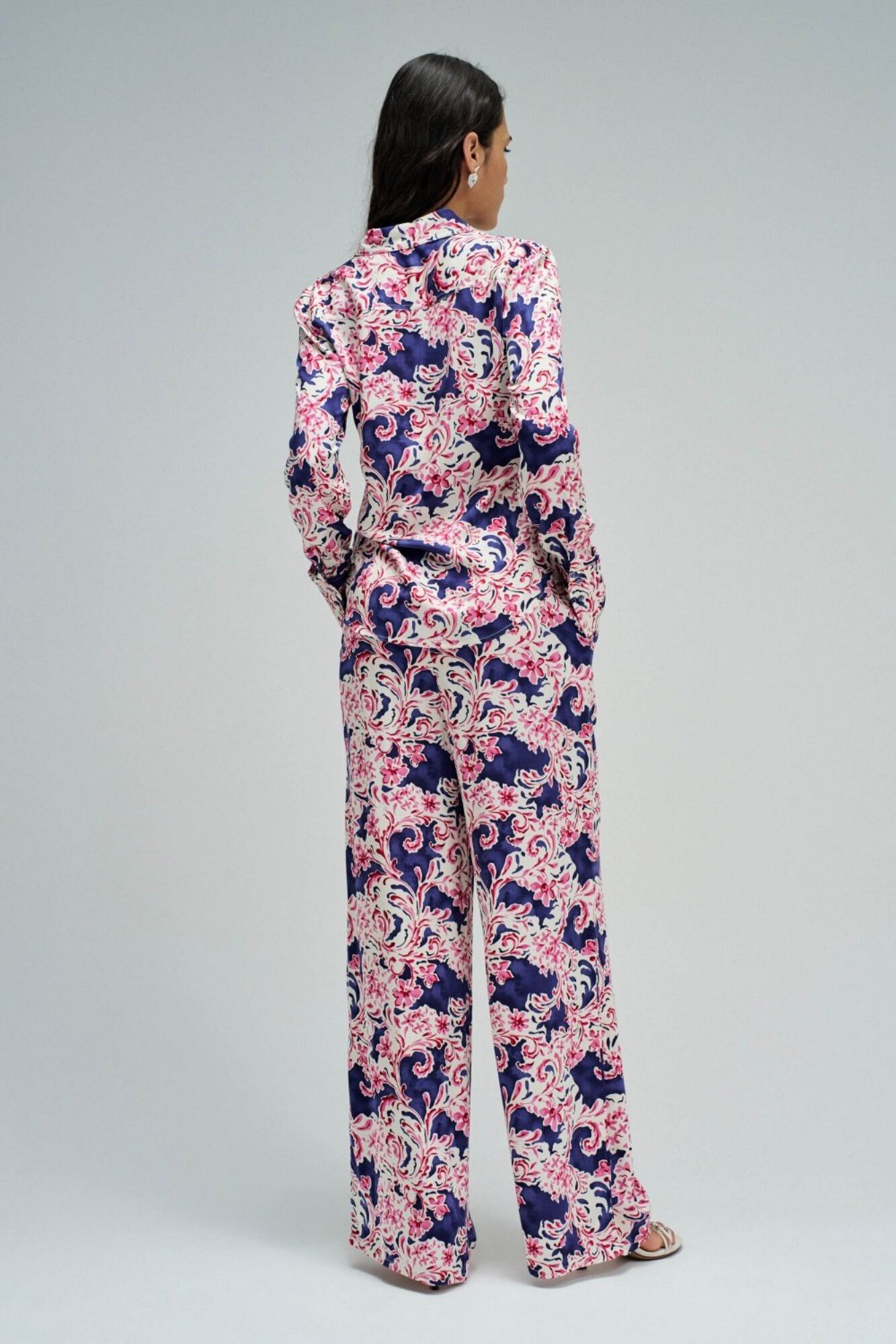 Salsa Jeans Satin-finish printed shirt