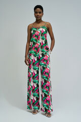 Salsa Jeans Floral print regular trousers Pink
