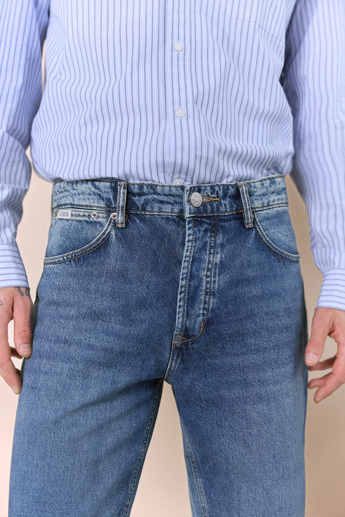 OOTO New straight fit jeans Blue