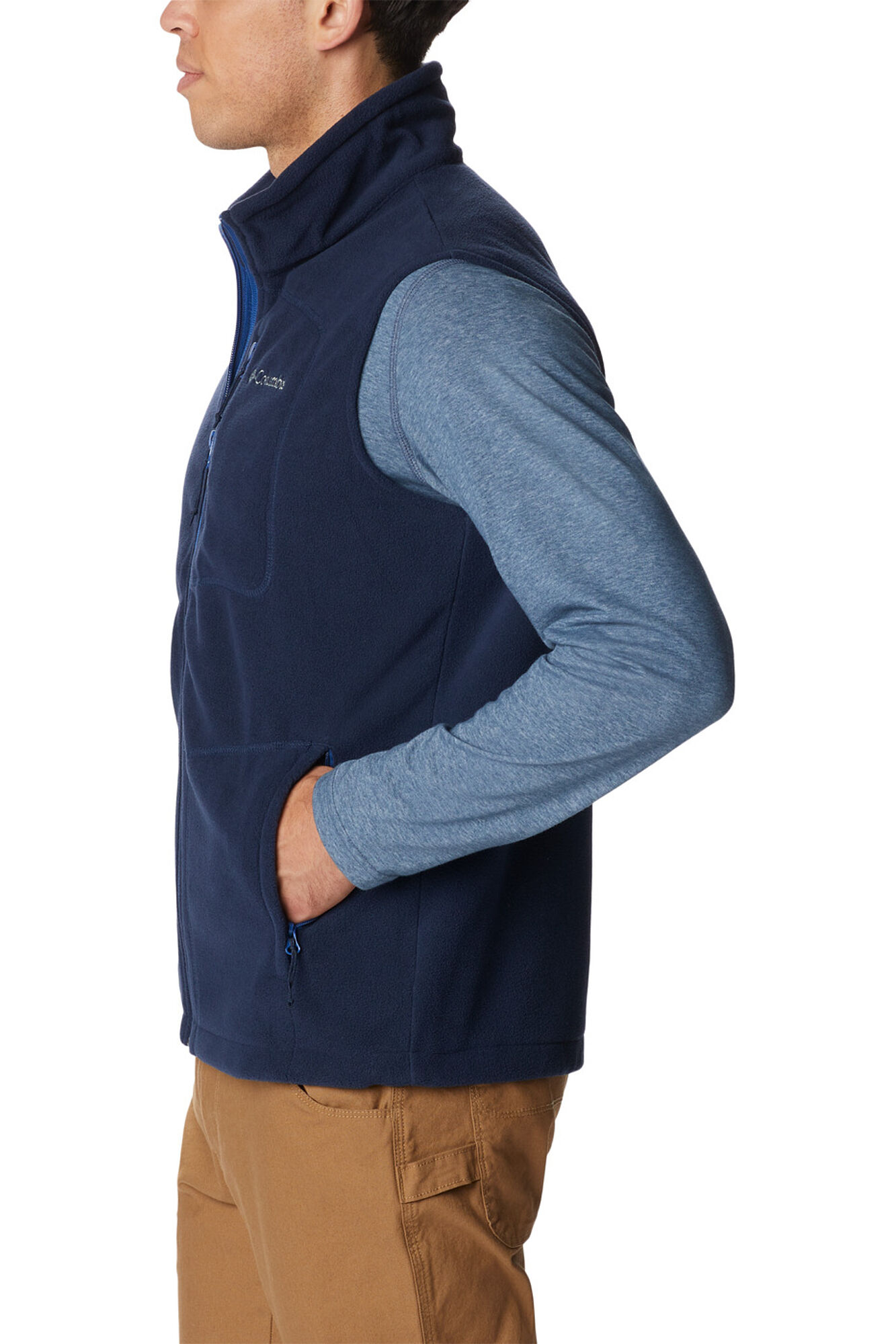 Columbia Colete de forro polar Columbia para homem Fast Trek&trade; Azul