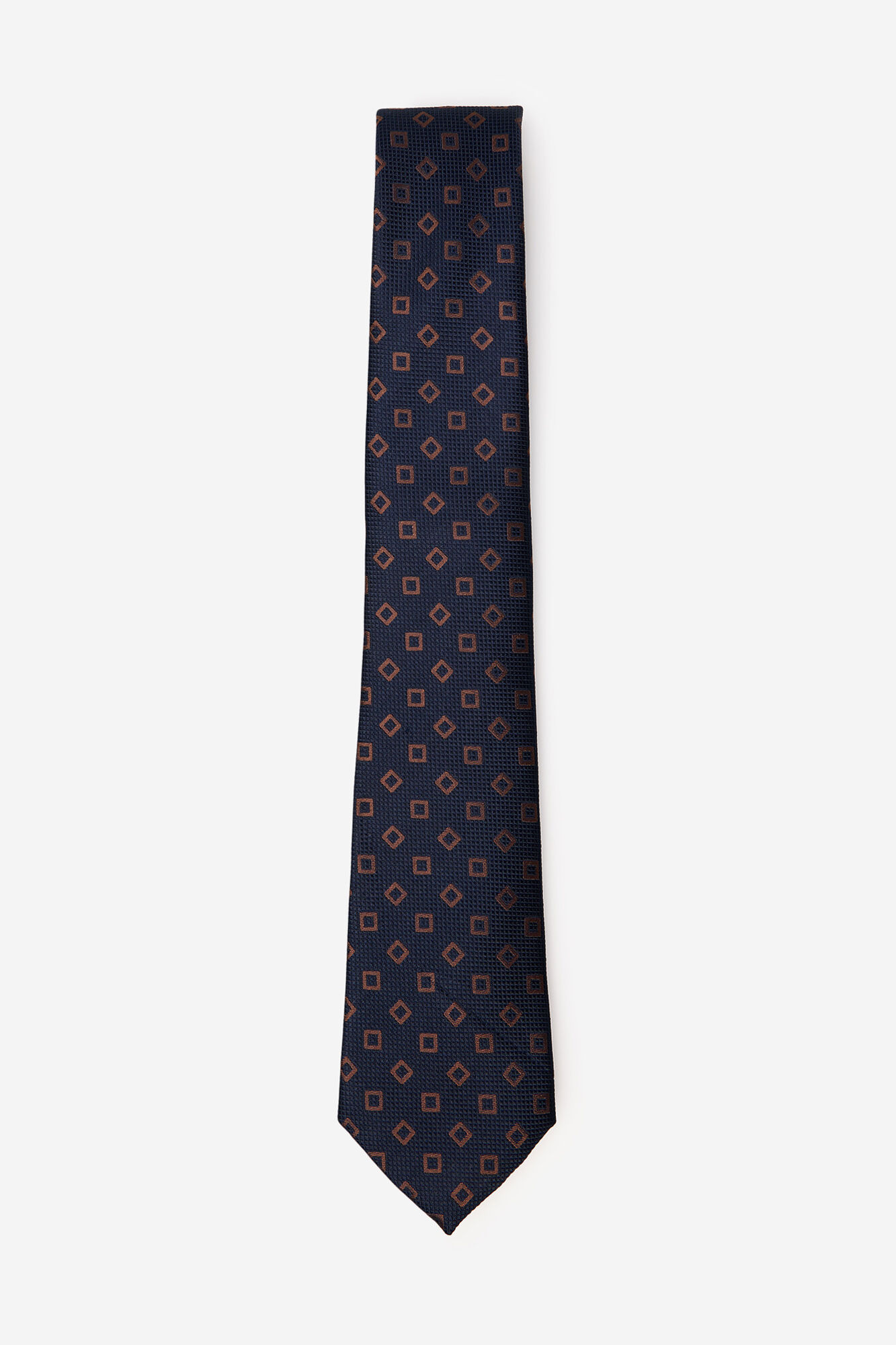 Cortefiel Natural silk tie Navy