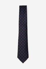 Cortefiel Natural silk tie Navy