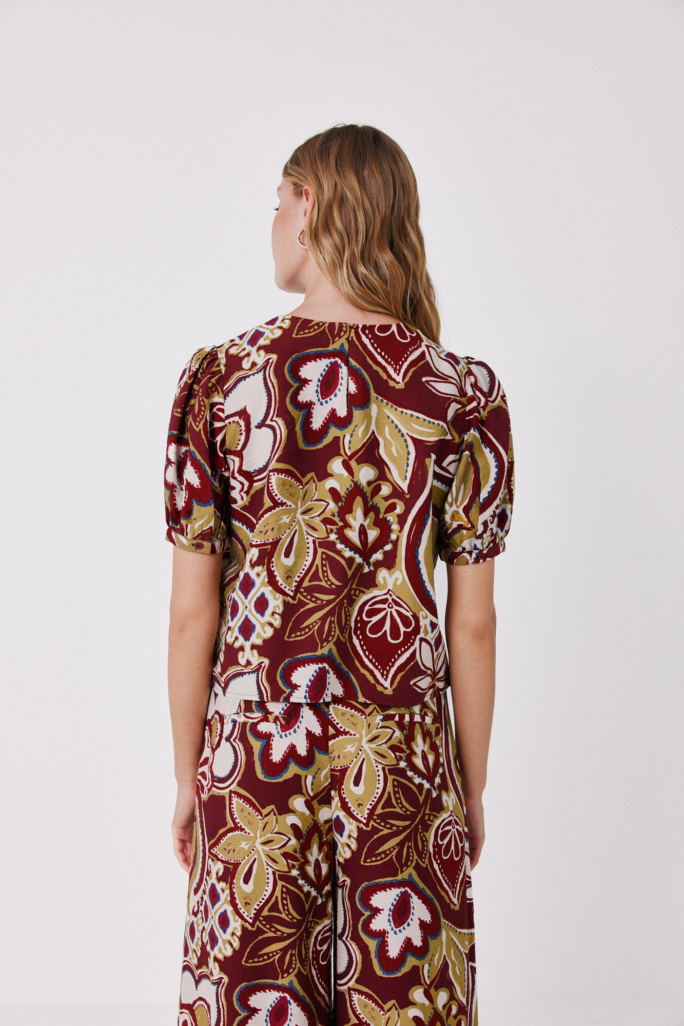 Cortefiel Blusa estampada Multicolorido