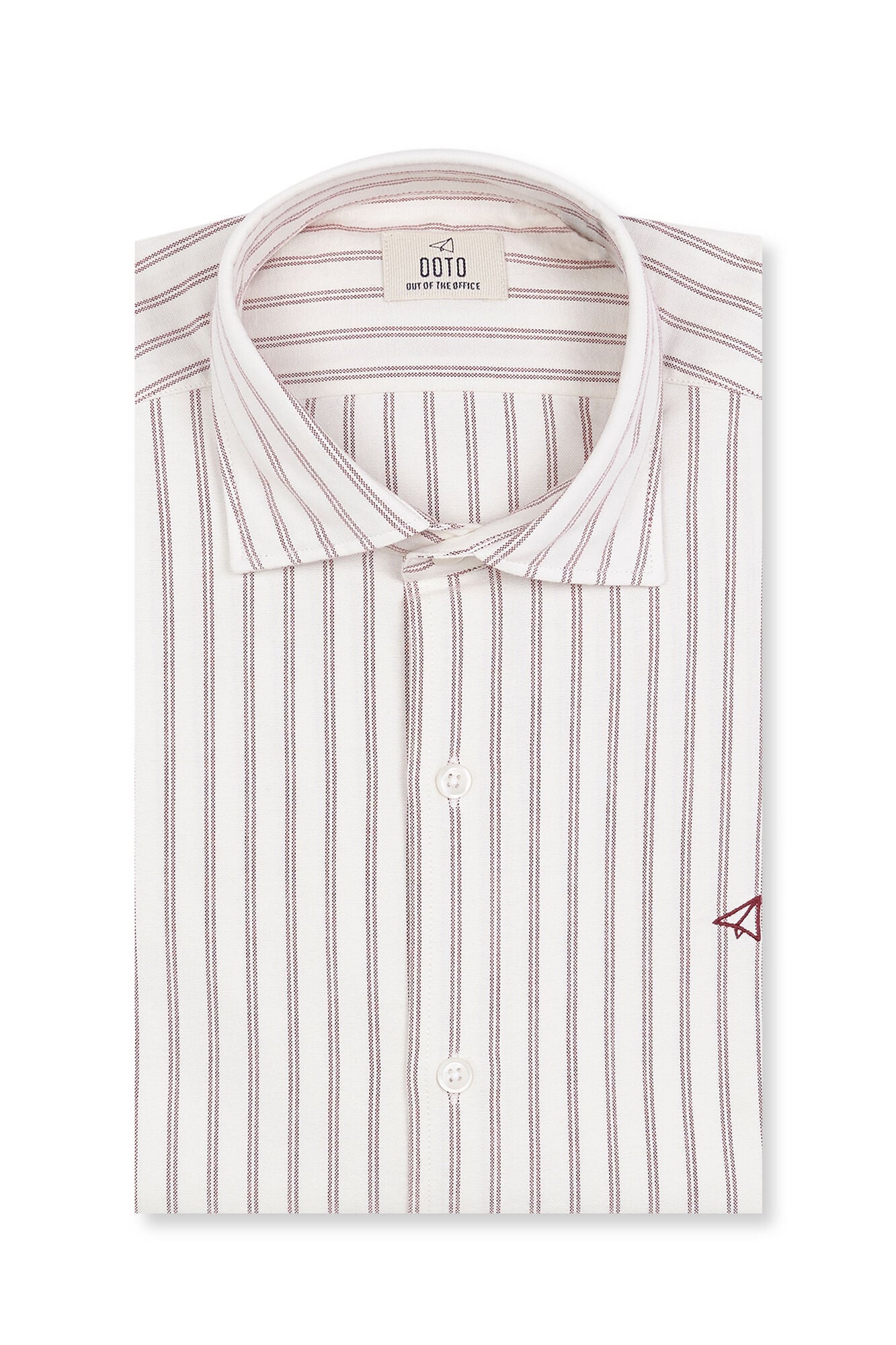OOTO Camisa oxford manga comprida &agrave;s riscas Granada