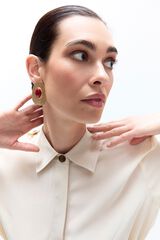 Lola Casademunt Pendente textura relevo Dourado