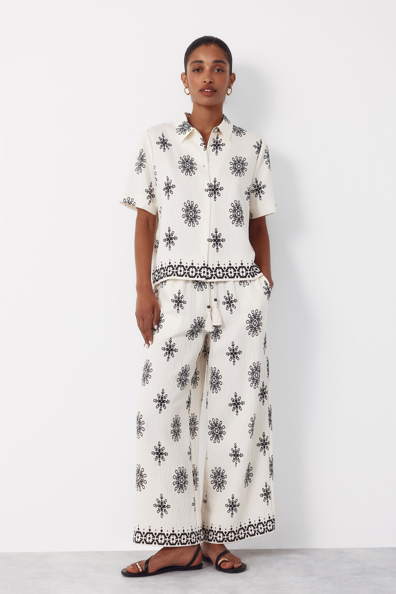 Cortefiel Printed short sleeve shirt