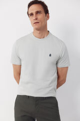 Cortefiel Plain T-shirt Grey