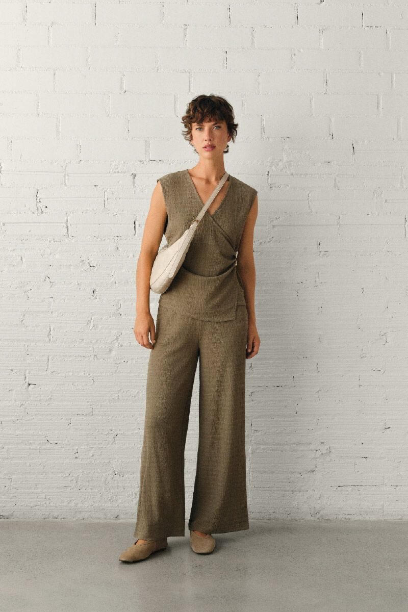 Cortefiel Wide knit trousers