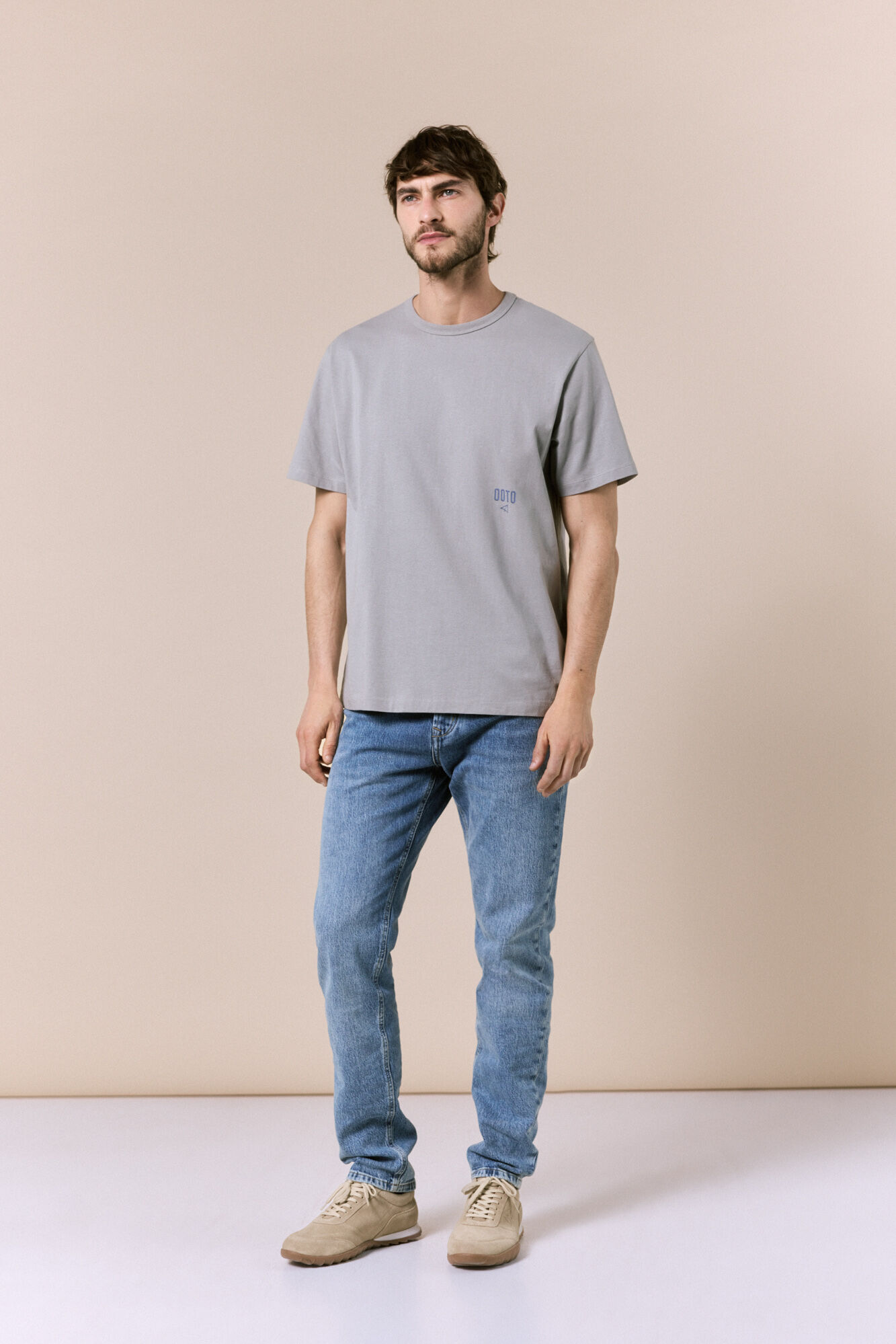 OOTO Washed T-shirt with logo