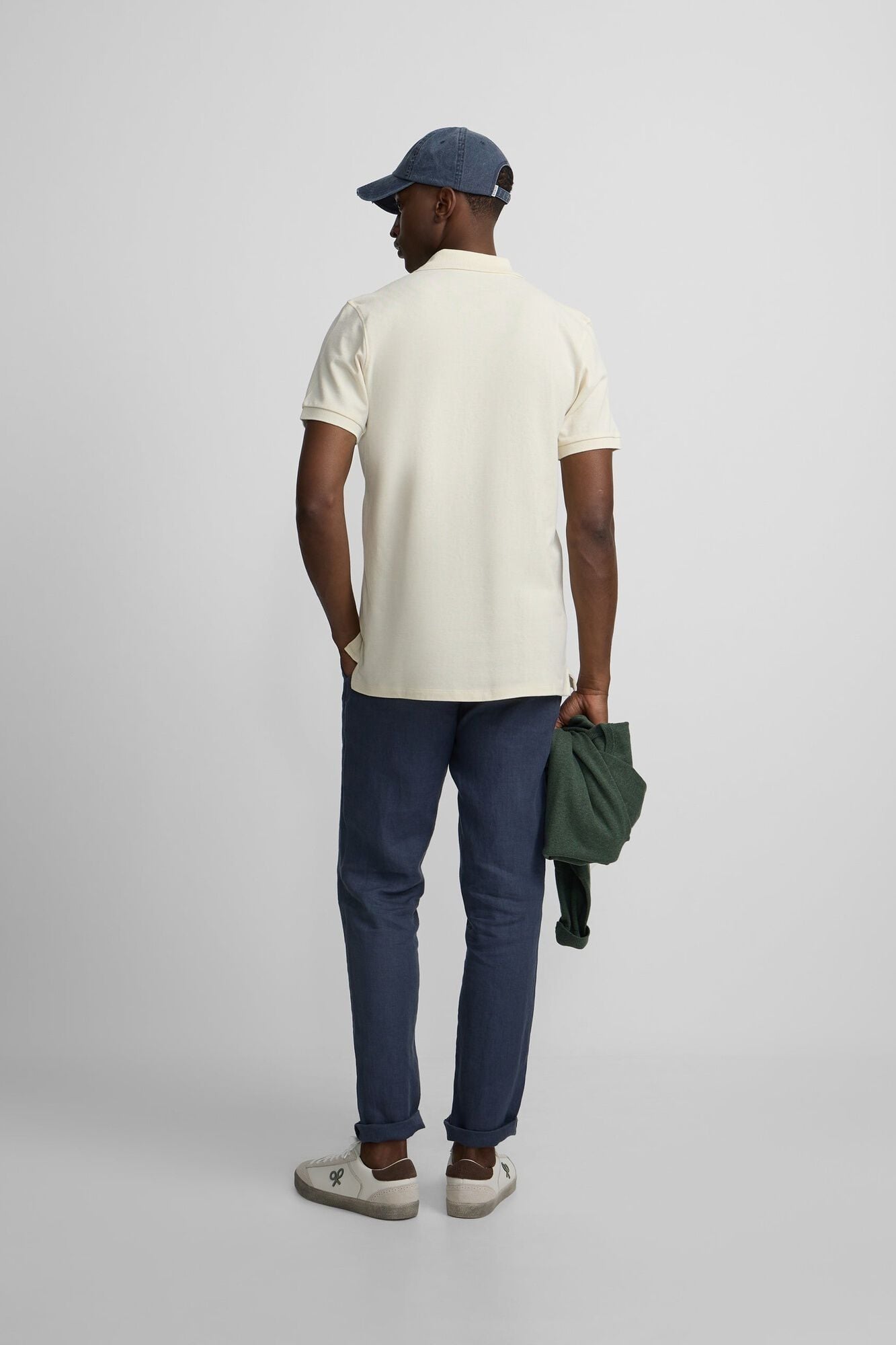 Silbon Polo cl&aacute;ssico liso Ecru