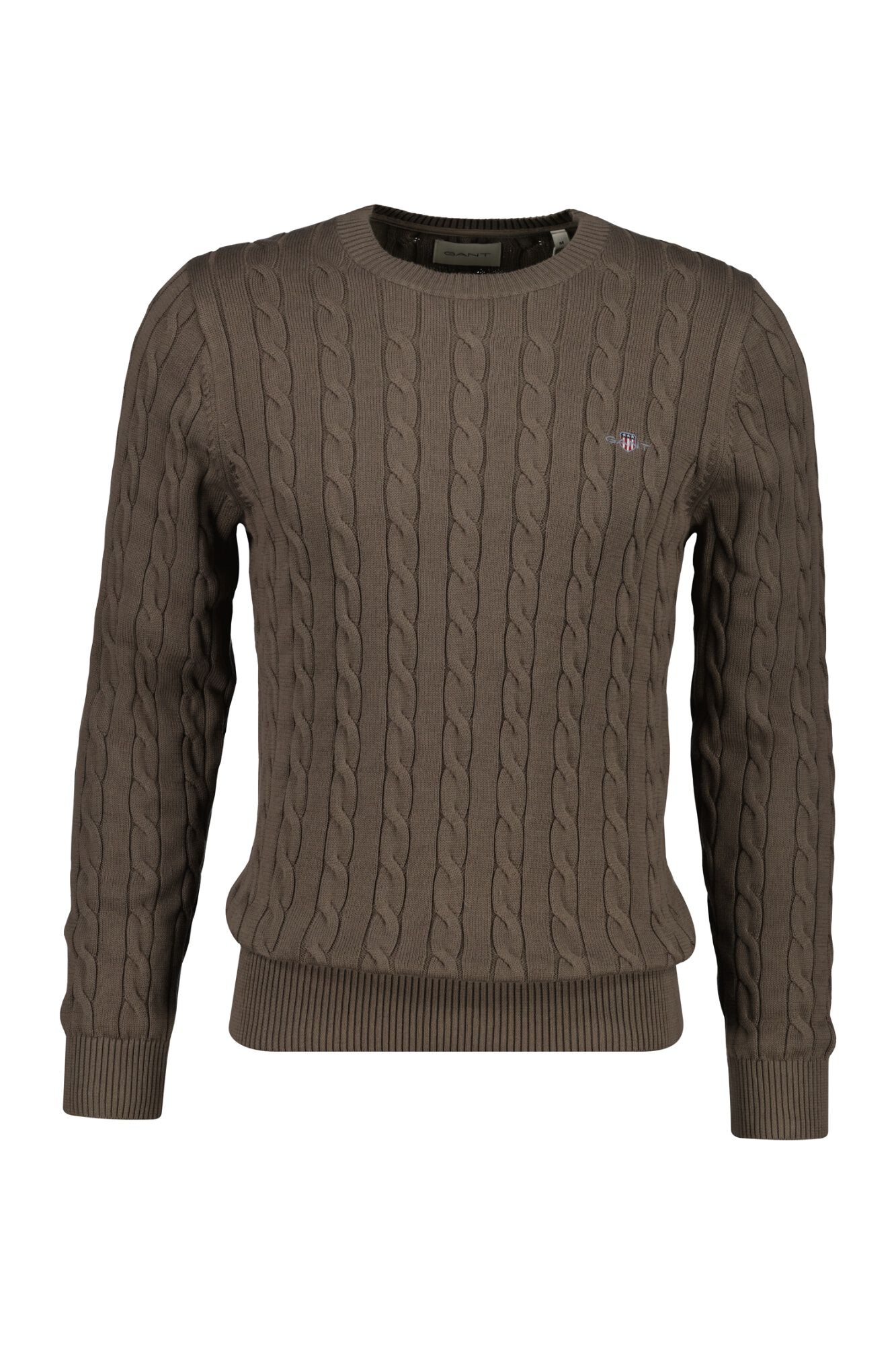 Gant Camisola de gola redonda Tostado