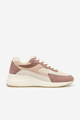 Cortefiel Zapatilla suela gruesa Rosa