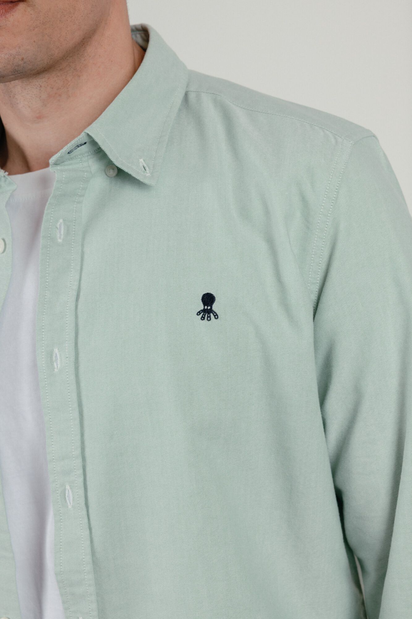 elPulpo Camisa casual oxford Verde
