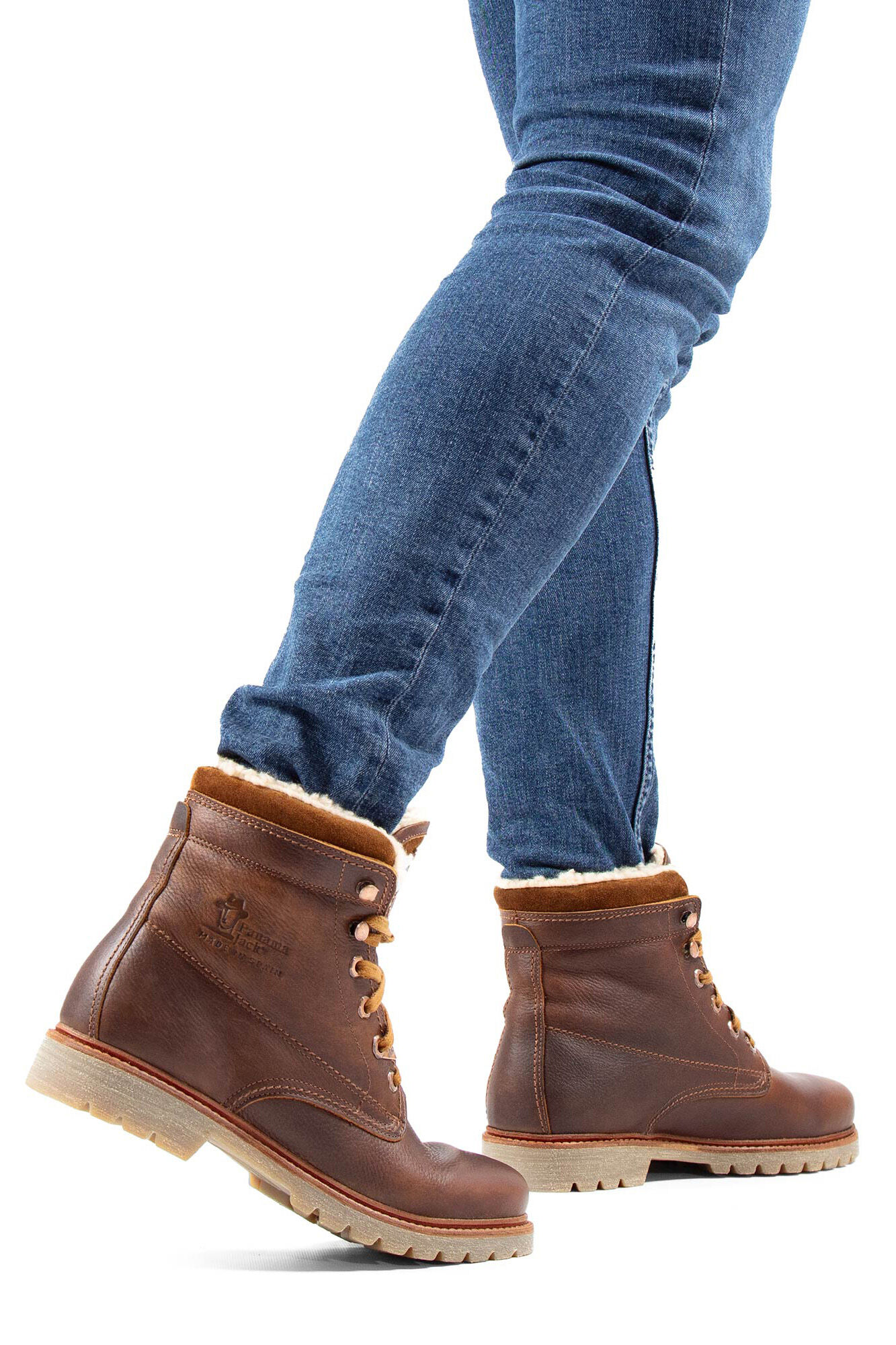 Panama Jack Bota de homem em pele napa