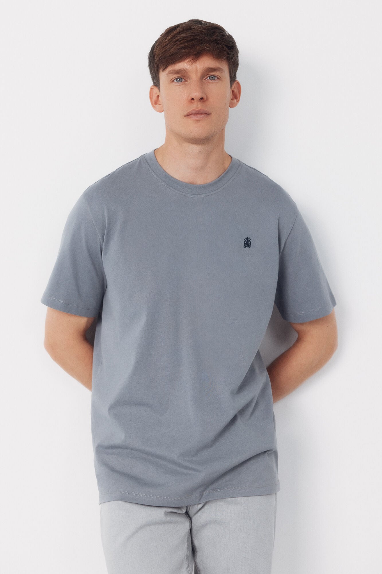 Cortefiel Basic T-shirt Grey