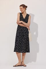 Cortefiel Print dots dress Multicolour