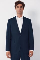 Cortefiel Blue structured blazer Serie XXI Blue